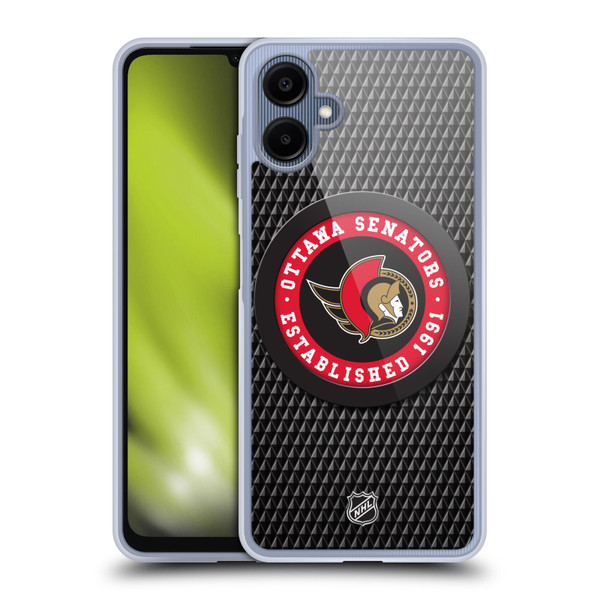 NHL Ottawa Senators Puck Texture Soft Gel Case for Samsung Galaxy A06 4G / 5G