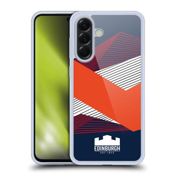Edinburgh Rugby Graphics Shapes Soft Gel Case for Samsung Galaxy A56 5G