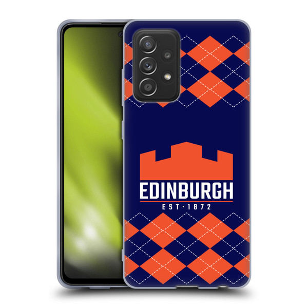 Edinburgh Rugby Logo 2 Argyle Soft Gel Case for Samsung Galaxy A52 / A52s / 5G (2021)