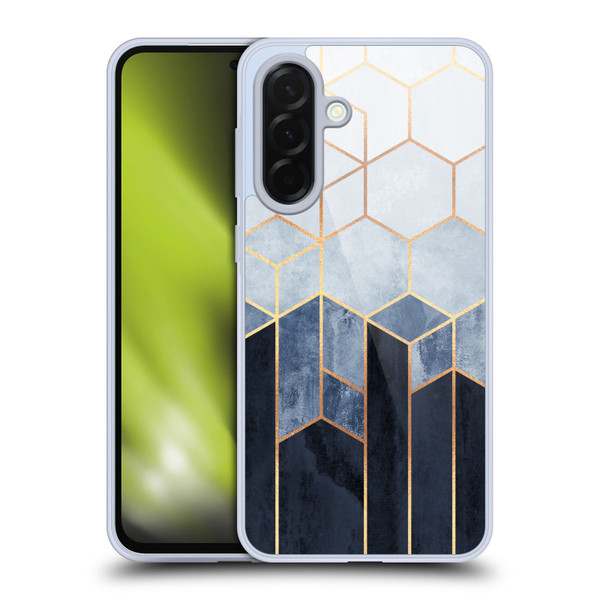 Elisabeth Fredriksson Sparkles Soft Blue Hexagons Soft Gel Case for Samsung Galaxy A36 5G