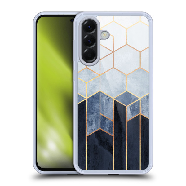 Elisabeth Fredriksson Sparkles Soft Blue Hexagons Soft Gel Case for Samsung Galaxy A56 5G