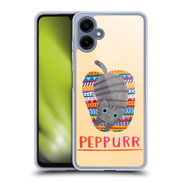 Planet Cat Puns Peppur Soft Gel Case for Samsung Galaxy A06 4G / 5G