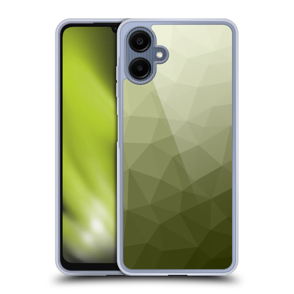 PLdesign Geometric Patterns Army Green Gradient Mesh Soft Gel Case for Samsung Galaxy A06 4G / 5G