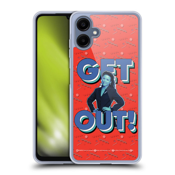 Seinfeld Graphics Get Out! Soft Gel Case for Samsung Galaxy A06 4G / 5G