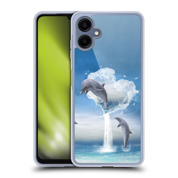 Simone Gatterwe Dolphins Lovers Soft Gel Case for Samsung Galaxy A06 4G / 5G