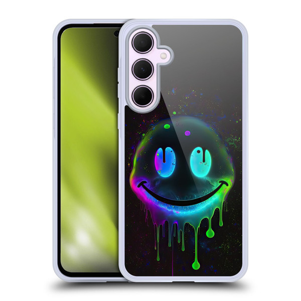 Wumples Cosmic Arts Drip Smiley Soft Gel Case for Samsung Galaxy A35 5G