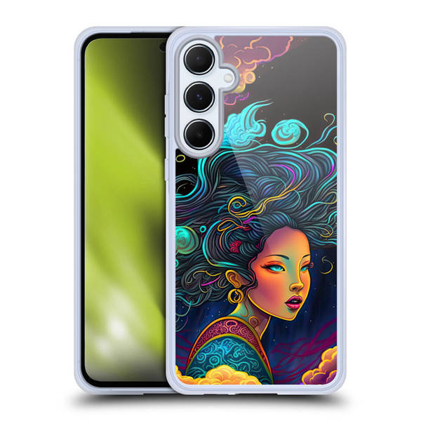 Wumples Cosmic Arts Cloud Goddess Soft Gel Case for Samsung Galaxy A55 5G