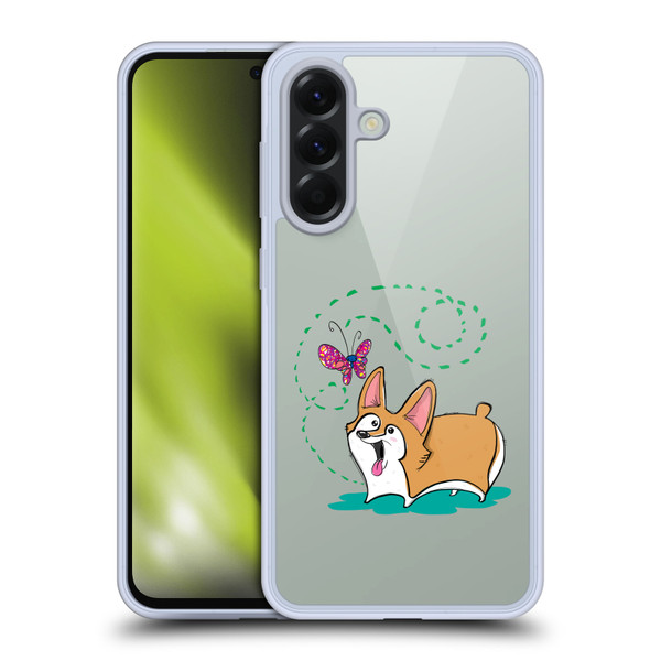 Grace Illustration Dogs Corgi Soft Gel Case for Samsung Galaxy A56 5G