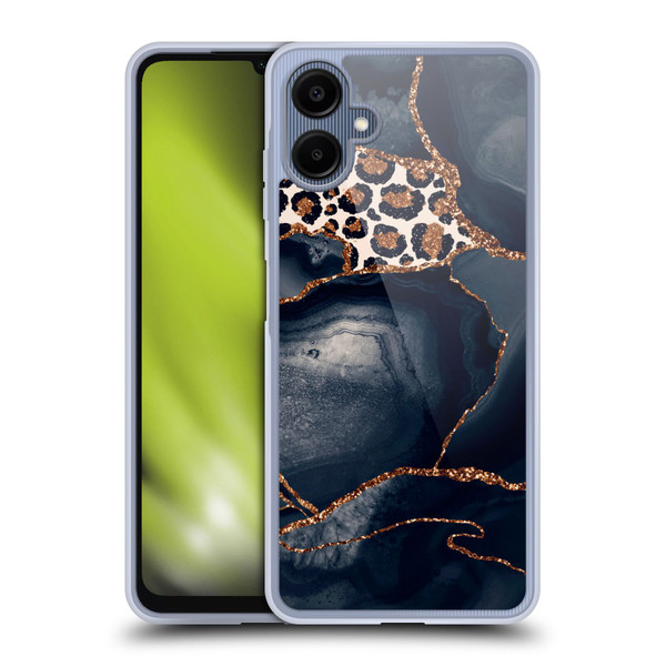 UtArt Wild Cat Marble Leopard Soft Gel Case for Samsung Galaxy A06 4G / 5G