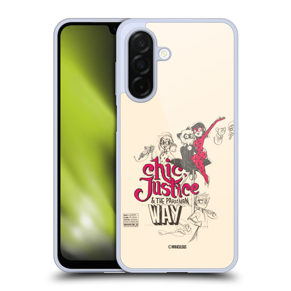 Miraculous Ladybug Sketches Chic Justice Soft Gel Case for Samsung Galaxy A26 5G