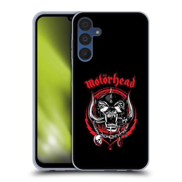 Motorhead Logo Everything Louder Than Everything Else Soft Gel Case for Samsung Galaxy A15 & MagSafe