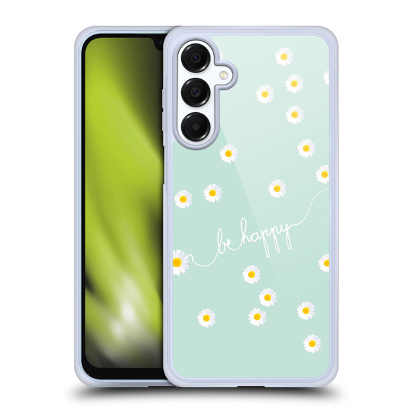 Monika Strigel Happy Daisy Mint Soft Gel Case for Samsung Galaxy A16 5G & MagSafe