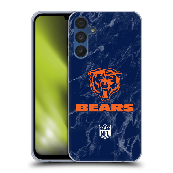 NFL Chicago Bears Graphics Coloured Marble Soft Gel Case for Samsung Galaxy A15 & MagSafe
