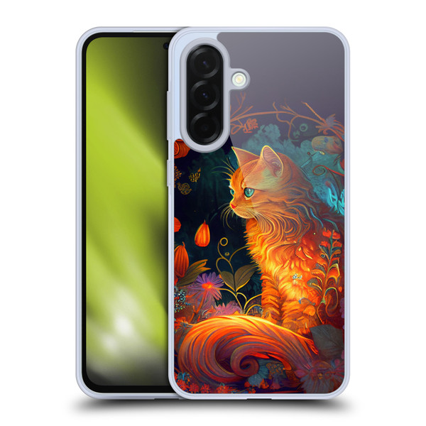 JK Stewart Art Cat Soft Gel Case for Samsung Galaxy A36 5G