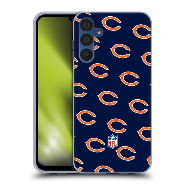 NFL Chicago Bears Artwork Patterns Soft Gel Case for Samsung Galaxy A15 & MagSafe