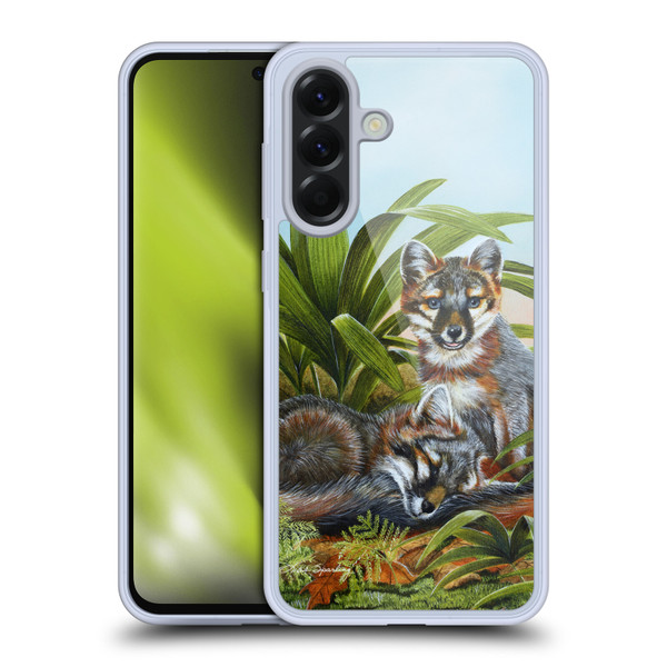 Lisa Sparling Creatures Red Fox Kits Soft Gel Case for Samsung Galaxy A56 5G