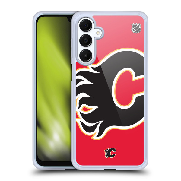 NHL Calgary Flames Oversized Soft Gel Case for Samsung Galaxy A16 5G & MagSafe