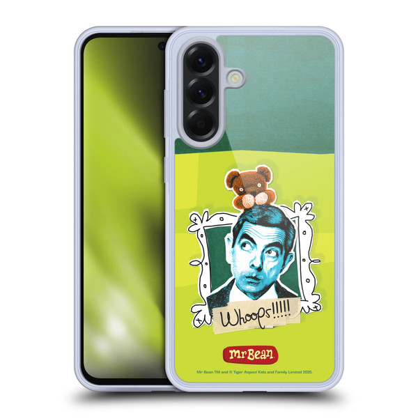 Mr. Bean Doodle Art Portrait Soft Gel Case for Samsung Galaxy A56 5G