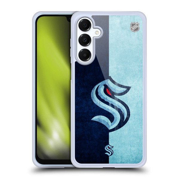 NHL Seattle Kraken Half Distressed Soft Gel Case for Samsung Galaxy A16 5G & MagSafe