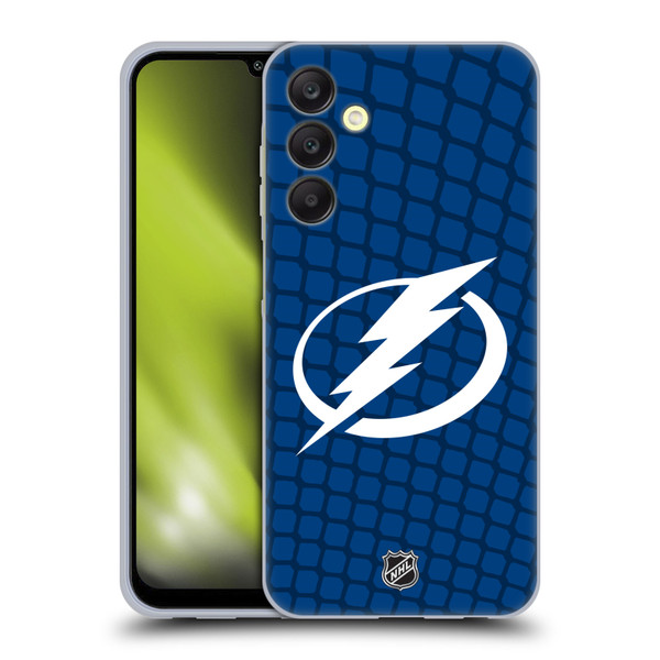NHL Tampa Bay Lightning Net Pattern Soft Gel Case for Samsung Galaxy A25 5G
