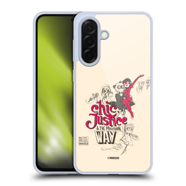 Miraculous Ladybug Sketches Chic Justice Soft Gel Case for Samsung Galaxy A36 5G