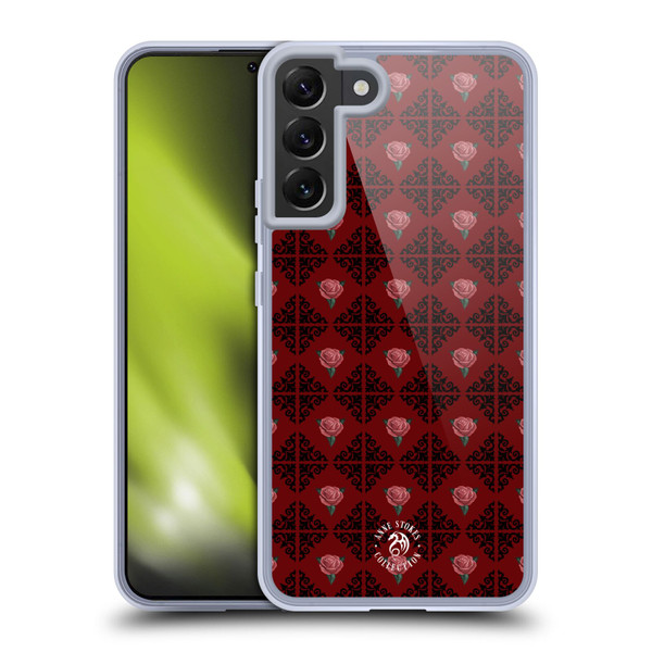 Anne Stokes Gothic Logo Pattern Soft Gel Case for Samsung Galaxy S22+ 5G & MagSafe