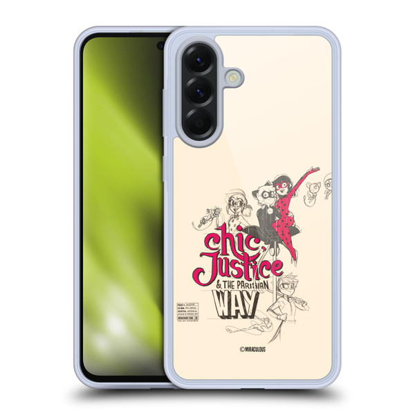 Miraculous Ladybug Sketches Chic Justice Soft Gel Case for Samsung Galaxy A56 5G
