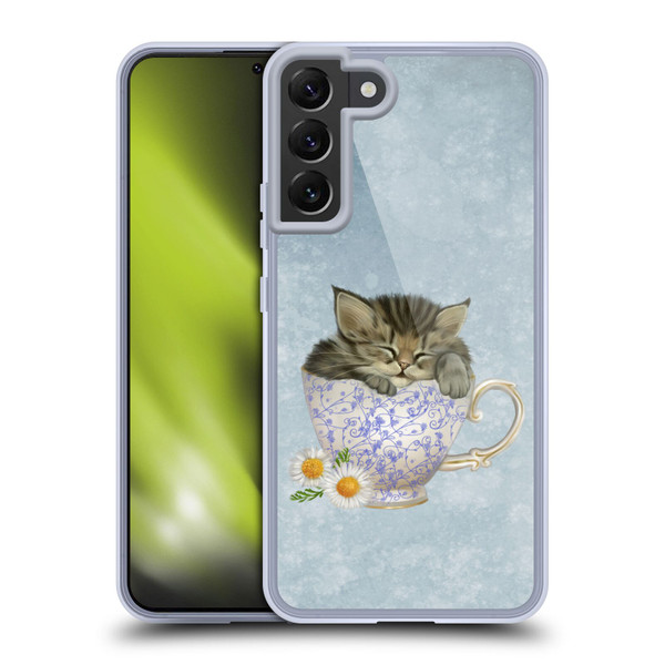 Ash Evans Graphics Chamomile Tea Soft Gel Case for Samsung Galaxy S22+ 5G & MagSafe