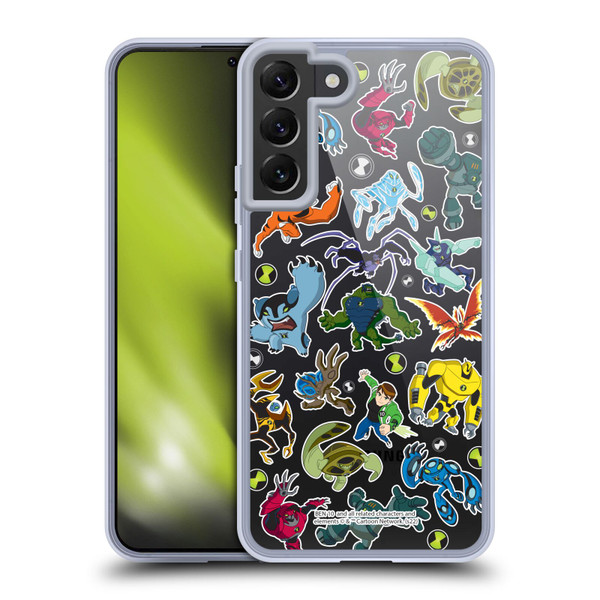 Ben 10: Ultimate Alien Graphics Alien Pattern Soft Gel Case for Samsung Galaxy S22+ 5G & MagSafe
