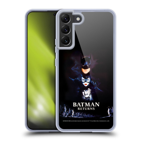 Batman Returns Key Art Poster Soft Gel Case for Samsung Galaxy S22+ 5G & MagSafe