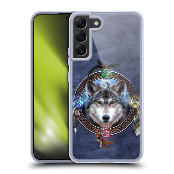 Brigid Ashwood Celtic Wisdom Wolf Guide Soft Gel Case for Samsung Galaxy S22+ 5G & MagSafe