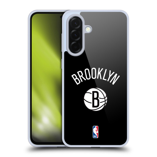 NBA Brooklyn Nets Logo Black Design Soft Gel Case for Samsung Galaxy A36 5G