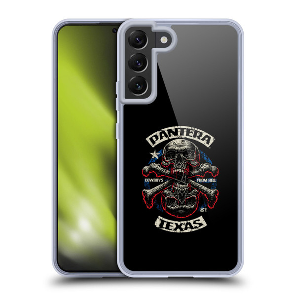 Pantera Art Double Cross Soft Gel Case for Samsung Galaxy S22+ 5G & MagSafe