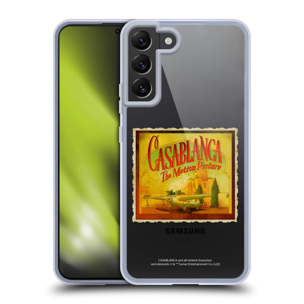 Casablanca Graphics Poster Soft Gel Case for Samsung Galaxy S22+ 5G & MagSafe