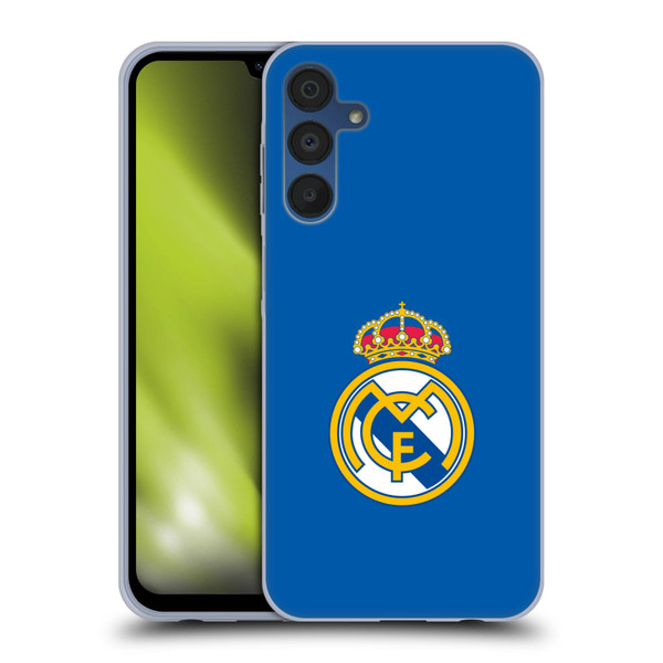 Real Madrid CF Origin Plain Logo Blue Soft Gel Case for Samsung Galaxy A15 & MagSafe