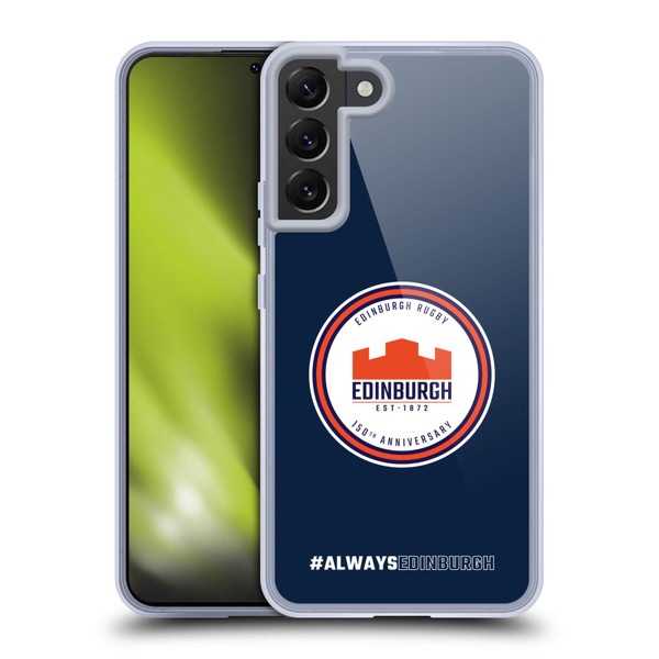 Edinburgh Rugby Graphics 150th Logo Soft Gel Case for Samsung Galaxy S22+ 5G & MagSafe