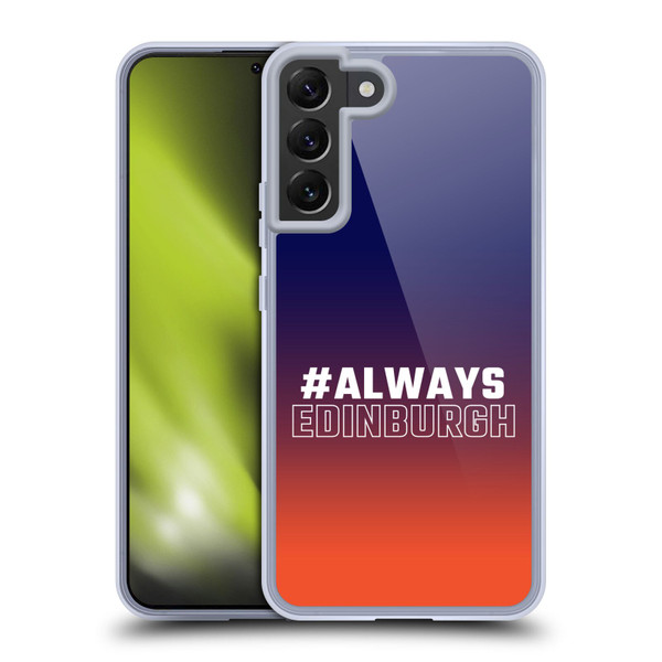 Edinburgh Rugby Logo 2 Gradient Edinburgh Soft Gel Case for Samsung Galaxy S22+ 5G & MagSafe