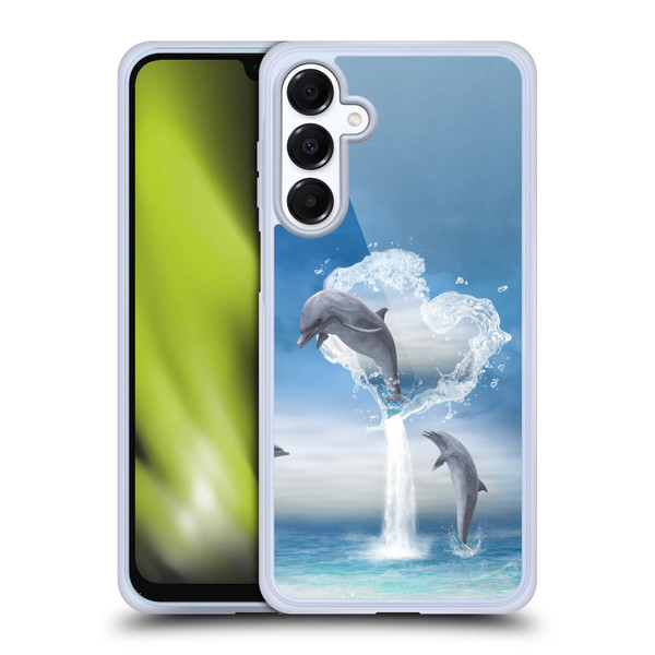 Simone Gatterwe Dolphins Lovers Soft Gel Case for Samsung Galaxy A16 5G & MagSafe
