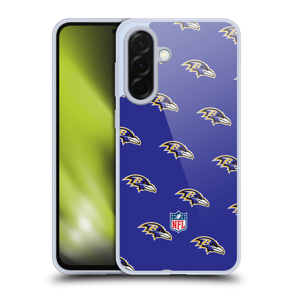 NFL Baltimore Ravens Artwork Patterns Soft Gel Case for Samsung Galaxy A36 5G