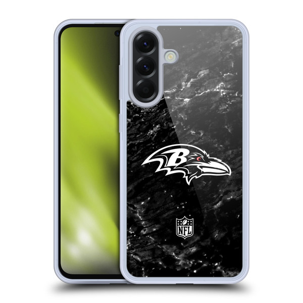 NFL Baltimore Ravens Artwork Marble Soft Gel Case for Samsung Galaxy A56 5G