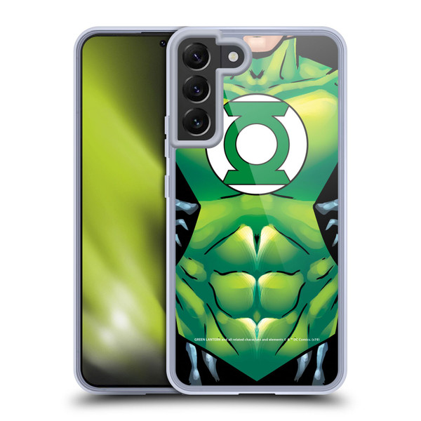 Green Lantern DC Comics Logos Uniform Soft Gel Case for Samsung Galaxy S22+ 5G & MagSafe