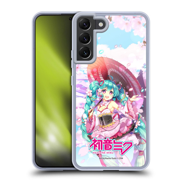 Hatsune Miku Graphics Sakura Soft Gel Case for Samsung Galaxy S22+ 5G & MagSafe