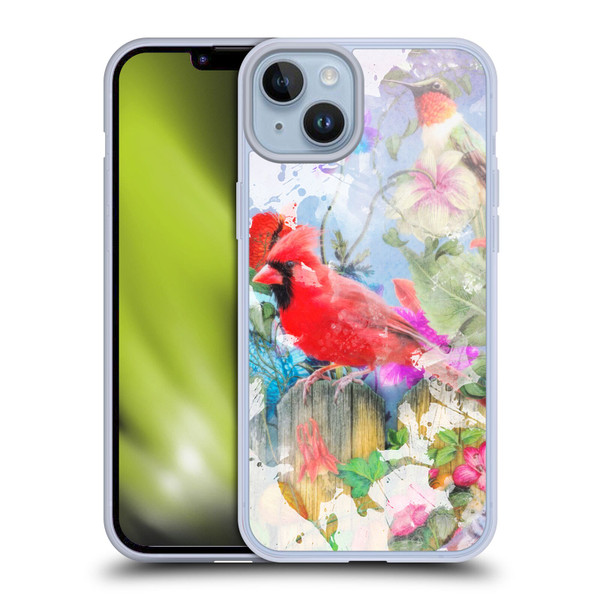 Aimee Stewart Assorted Designs Birds And Bloom Soft Gel Case for Apple iPhone 14 Plus