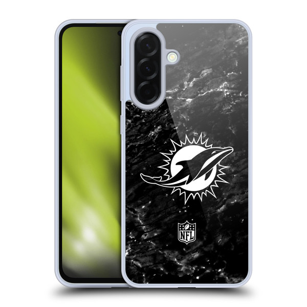NFL Miami Dolphins Artwork Marble Soft Gel Case for Samsung Galaxy A36 5G