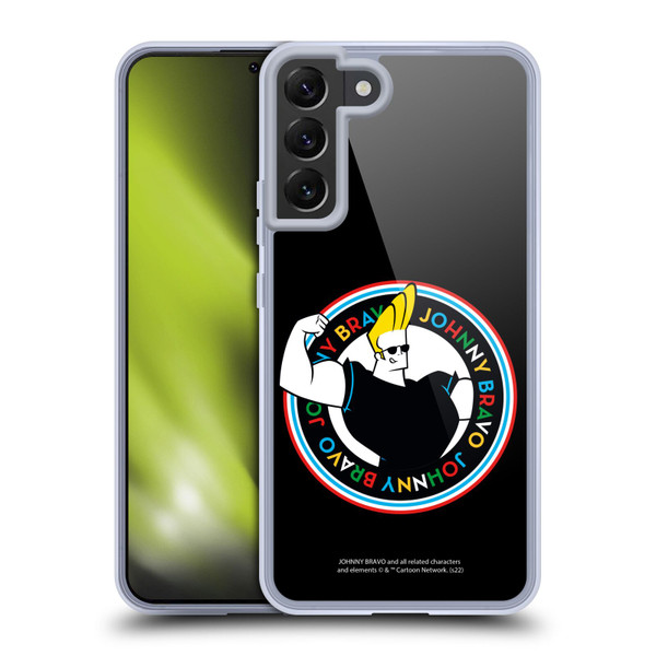 Johnny Bravo Graphics Logo Soft Gel Case for Samsung Galaxy S22+ 5G & MagSafe
