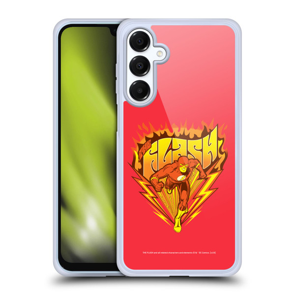 The Flash DC Comics Vintage Fastest Man Soft Gel Case for Samsung Galaxy A16 5G & MagSafe