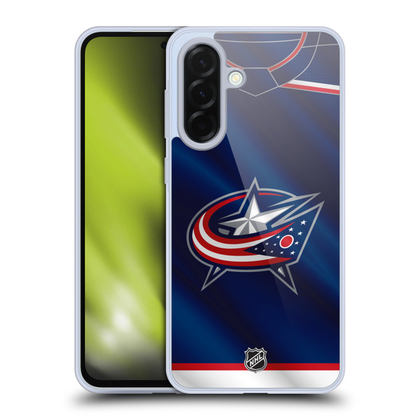NHL Columbus Blue Jackets Jersey Soft Gel Case for Samsung Galaxy A36 5G