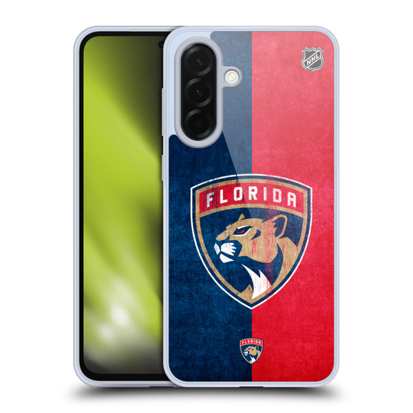 NHL Florida Panthers Half Distressed Soft Gel Case for Samsung Galaxy A36 5G