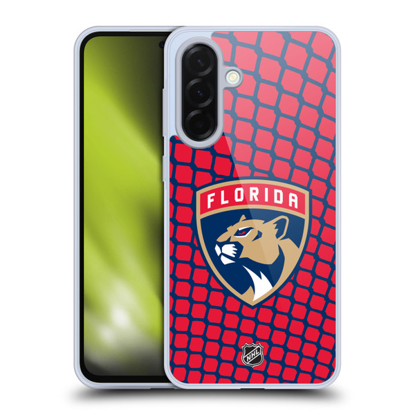 NHL Florida Panthers Net Pattern Soft Gel Case for Samsung Galaxy A36 5G