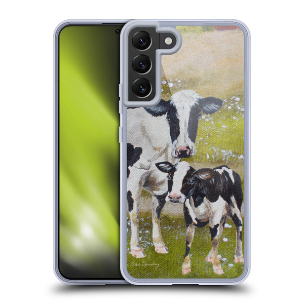 Lisa Sparling Creatures Two Cows Soft Gel Case for Samsung Galaxy S22+ 5G & MagSafe